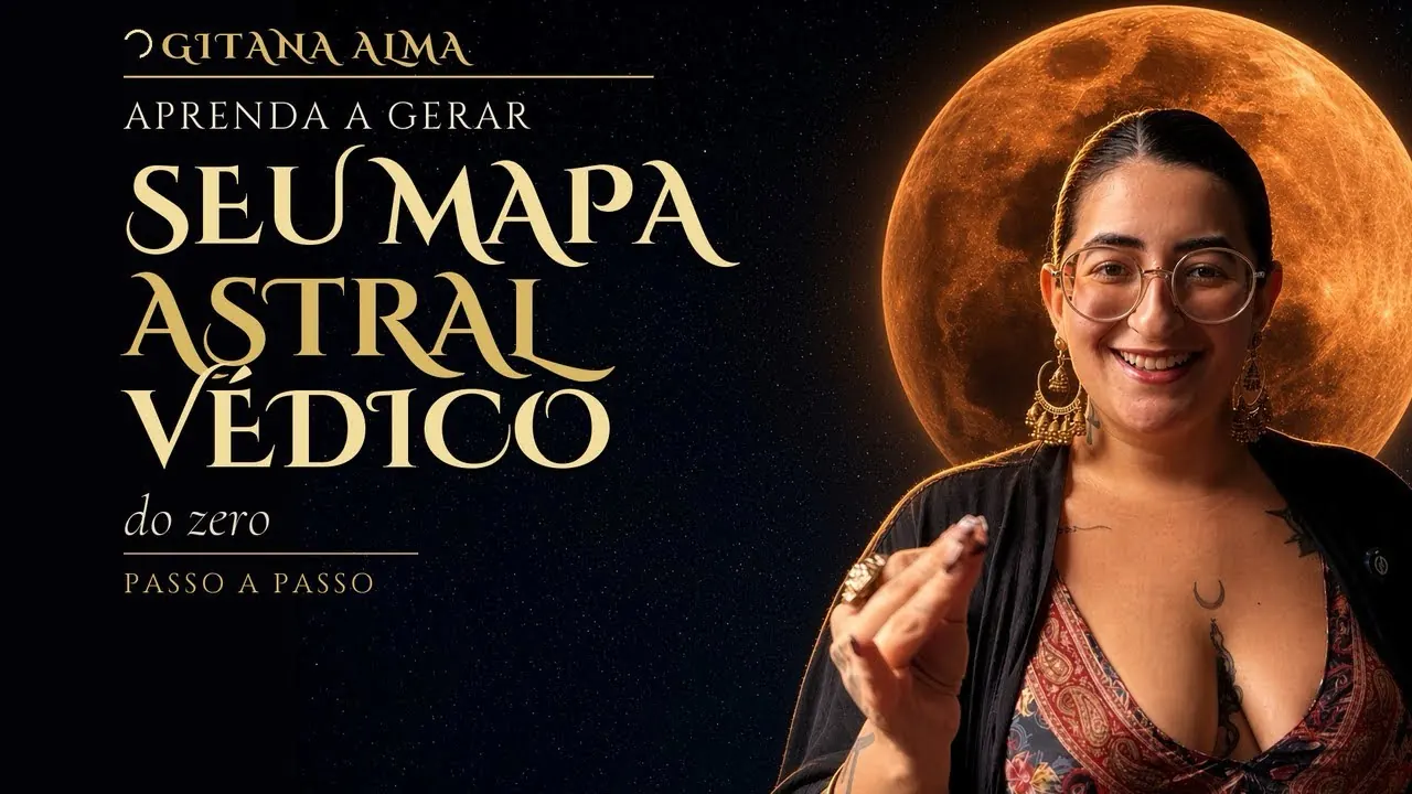 Capa do vídeo Aprenda a gerar seu Mapa Astral Védico do zero